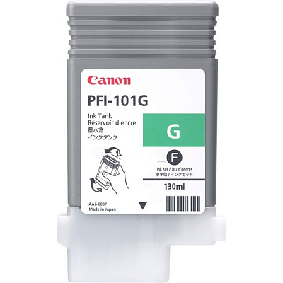 0890B001 Картридж Canon PFI-101 для IPF5100/IPF6000S/IPF6100/IPF6300S Green 130мл.