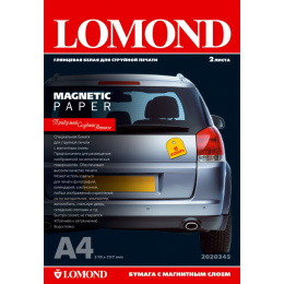 2020345 Бумага Магнитная Глянцевая Lomond A4, 660г/м2, 2л.