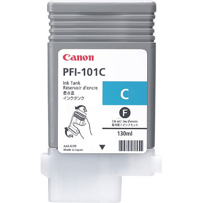 0884B001 Картридж Canon PFI-101 для IPF5100/IPF6000S/IPF6100/IPF6300S Cyan 130мл.