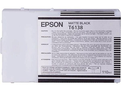 C13T613800 Картридж Epson T613 для Stylus Pro 4450 Matt black 110мл.